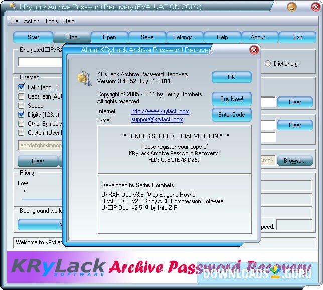 KRyLack Password Recovery
