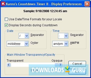 Karen's Countdown Timer II