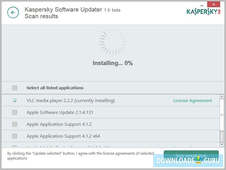 Kaspersky Software Updater Beta