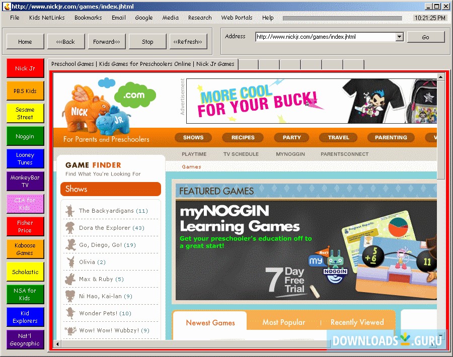 Kids NetLinks Extreme Browser