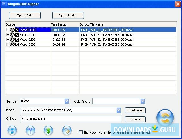 Kingdia DVD Ripper