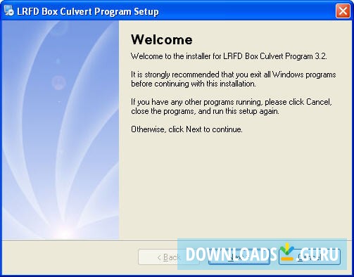 LRFD Box Culvert Program