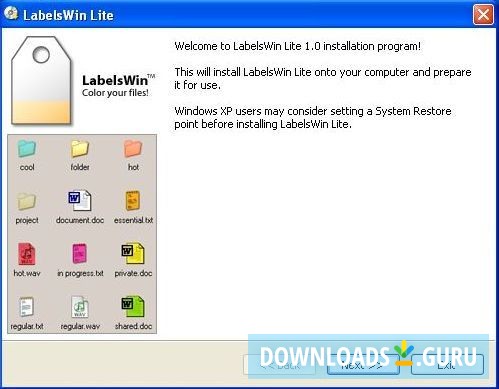 LabelsWin Lite installation