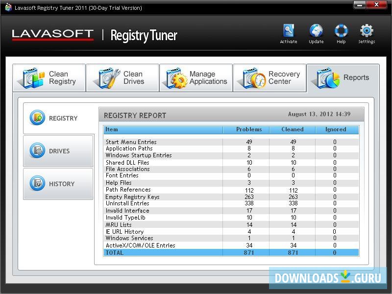 Lavasoft Registry Tuner