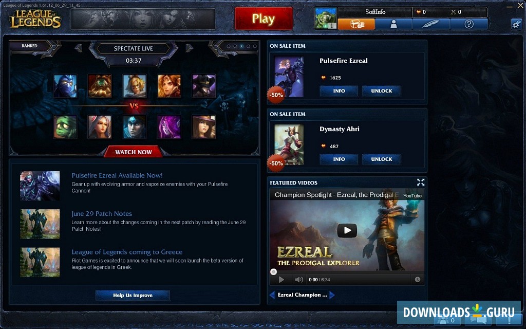 league of legends pc download