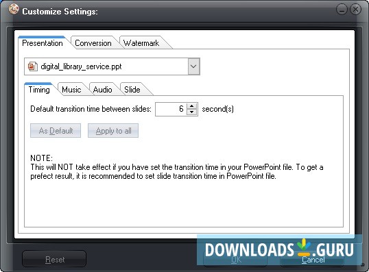 Settings Customization