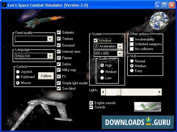 Leo's Space Combat Simulator