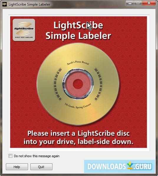 lightscribe windows 7