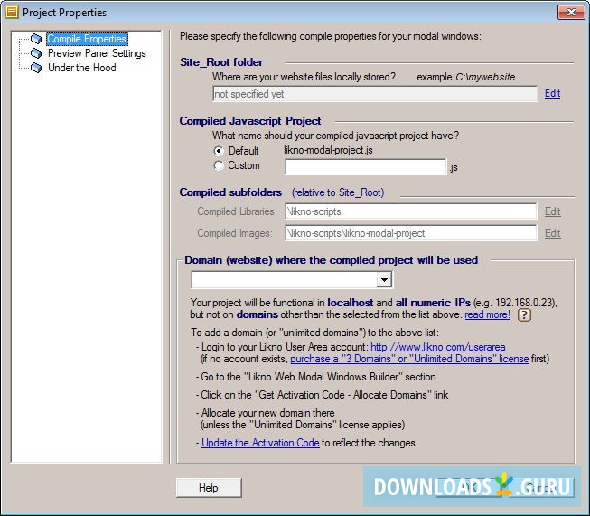 Likno Web Modal Windows Builder