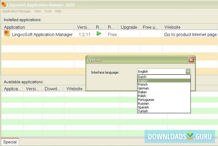 LingvoSoft Application Manager