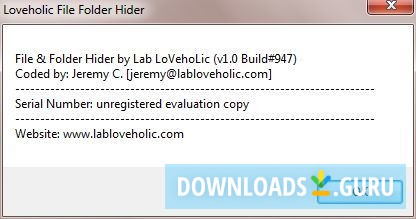 LoVehoLic File & Folder Hider