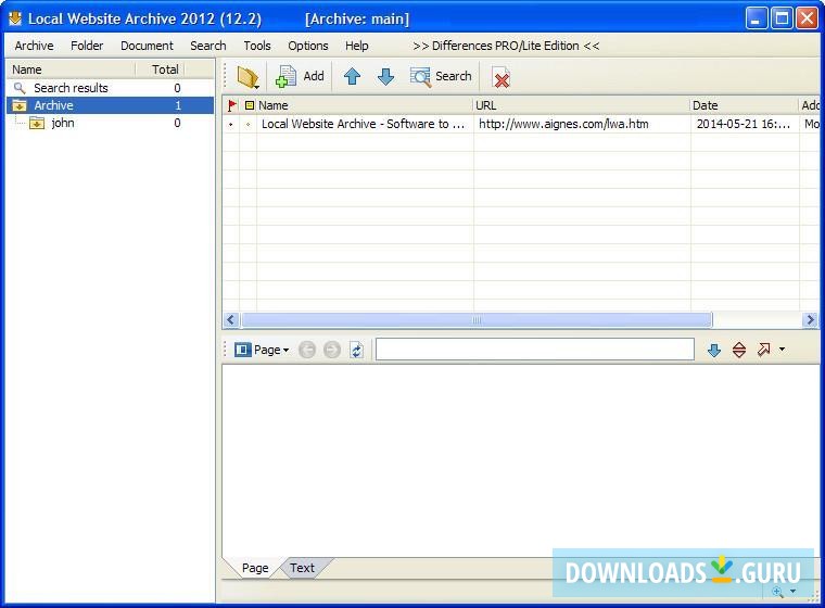 Local Website Archive