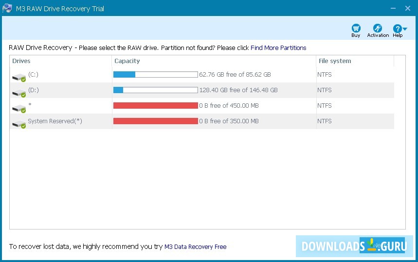 M3 RAW Drive Recovery
