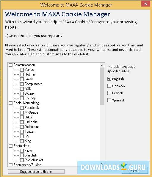 MAXA Cookie Manager