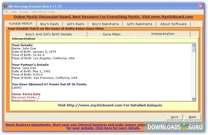 MB Free Astrology Kundali Match