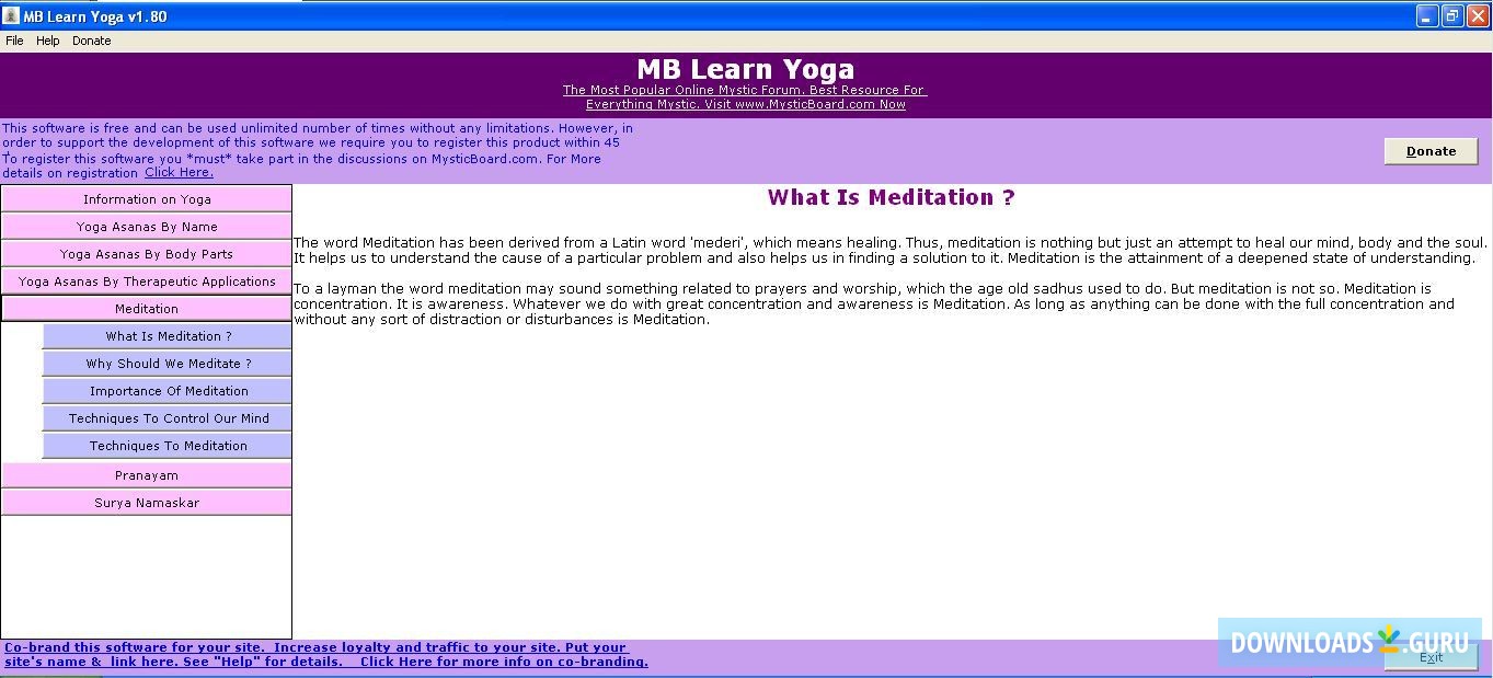MB Free Learn Yoga