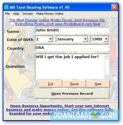 MB Tarot Reading-Asking a question