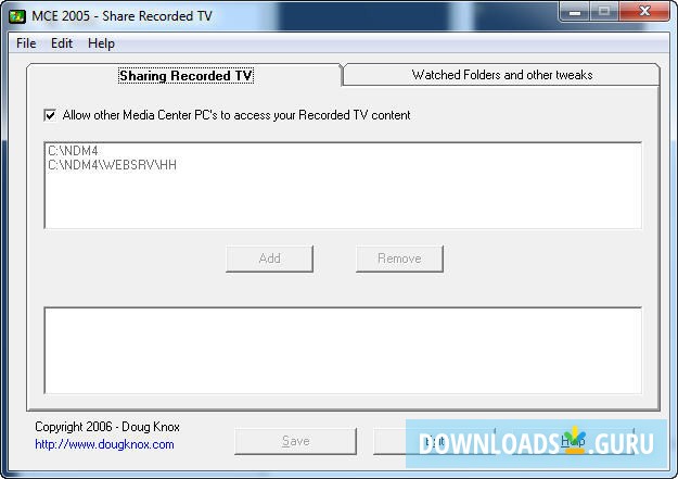 MCE 2005 - Share Recorded TV