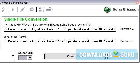 single file conversion