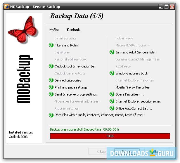 MOBackup Outlook Backup 8.30 crack