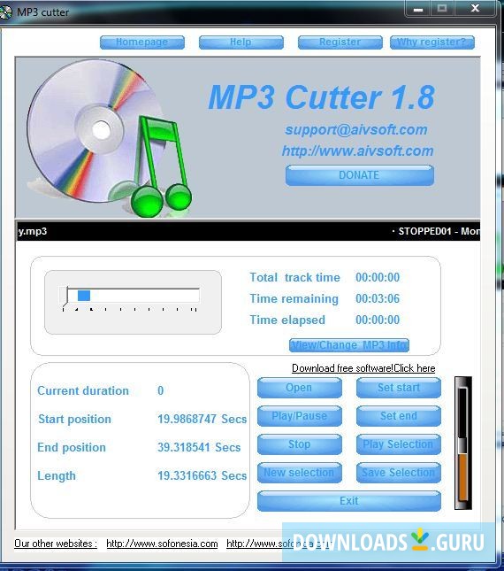 Select the section to cut