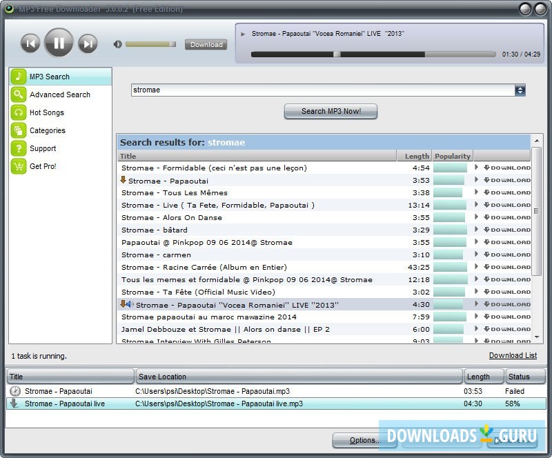 mp3 downloader free download for pc