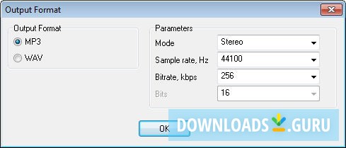 Output Format Settings