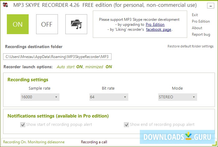 MP3 Skype Recorder