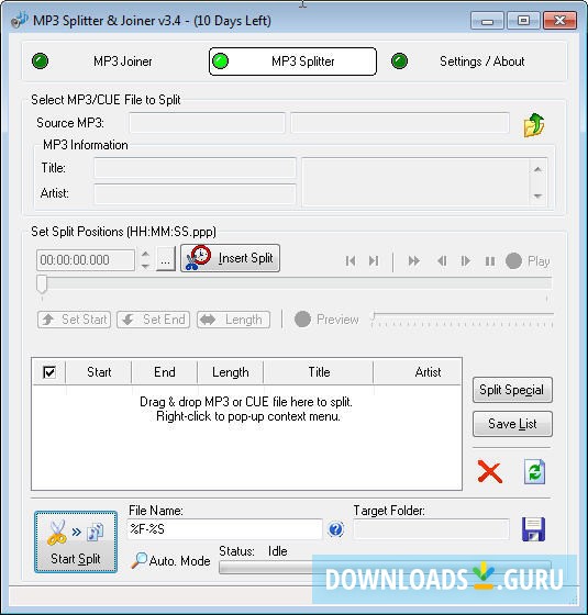 MP3 Splitter & Joiner