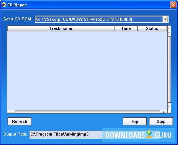 CD Ripper window