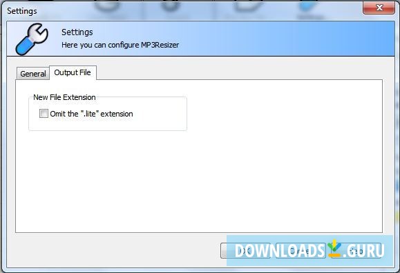 Output File Settings