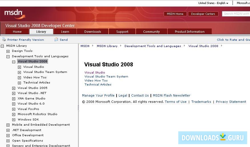 MSDN Library for Visual Studio 2008 - ENU