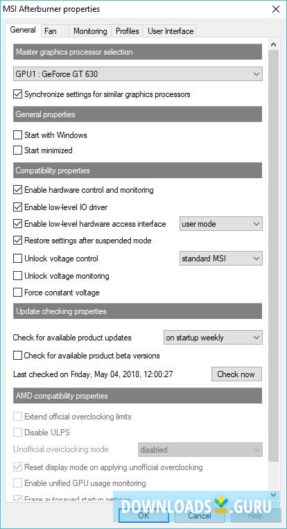 download msi afterburner for windows 10