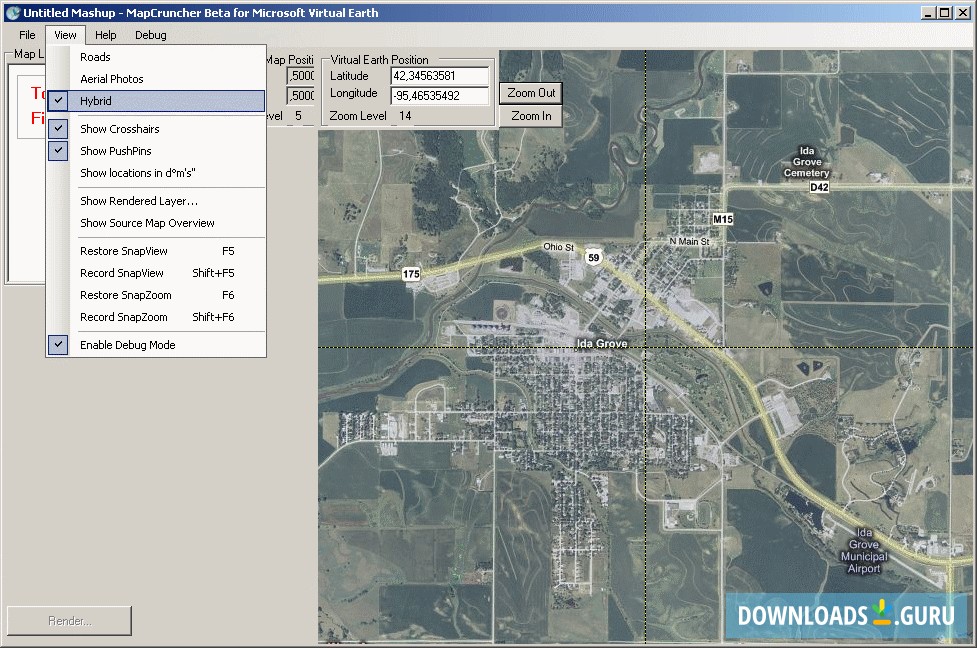 MSR MapCruncher for Virtual Earth