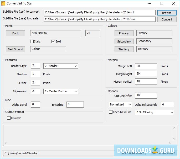 Macallan Convert Srt To Ssa