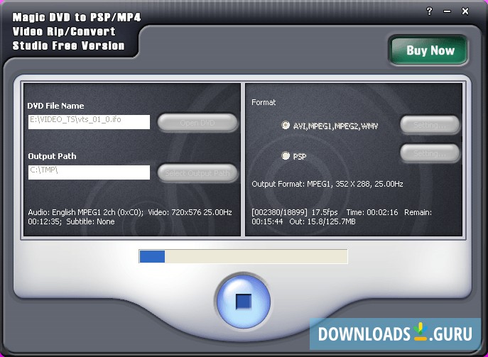 Magic DVD to PSP MP4 Video Rip Convert Studio