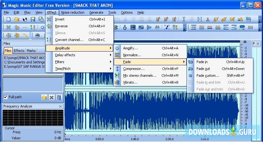 Audio filters and special effects