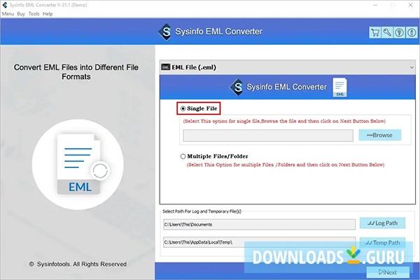 MailConverterTools EML File Converter