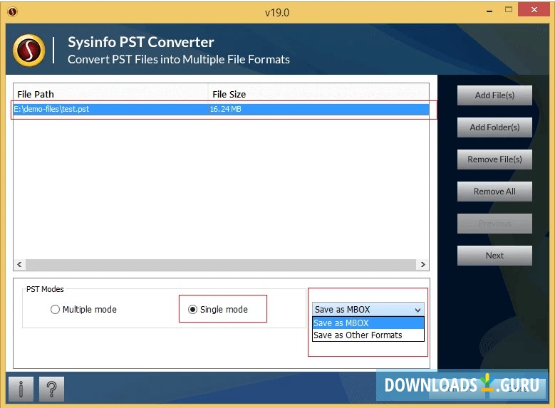 MailConverterTools For Outlook PST File