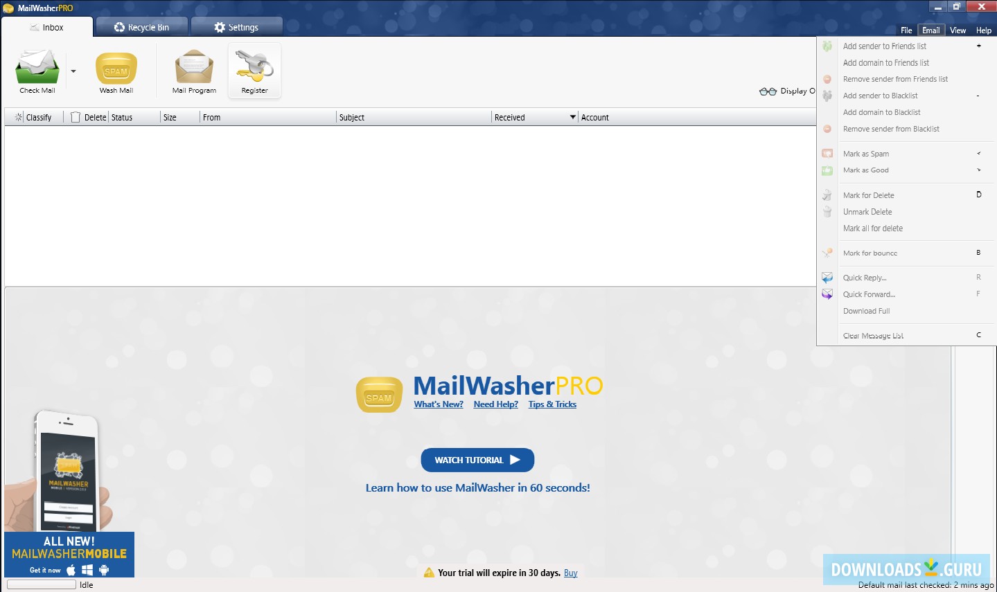 MailWasher Pro 7.12.157 download the new version for ipod