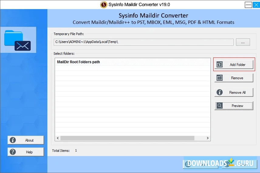 Maildir to PST Converter