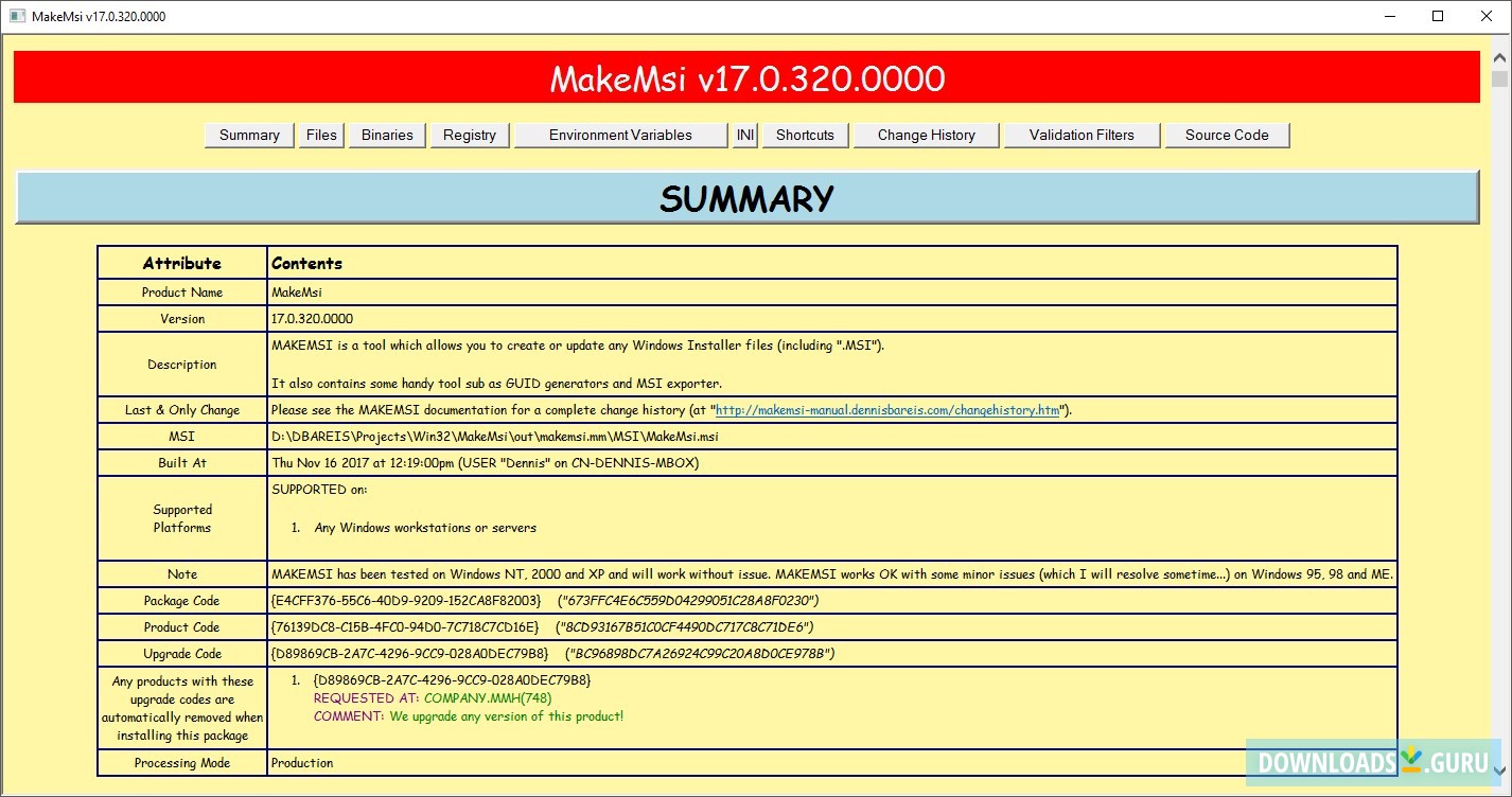 MakeMsi