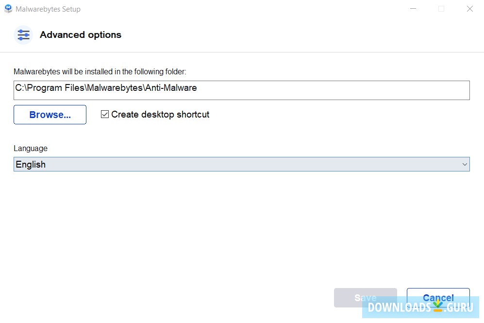 Setup Window