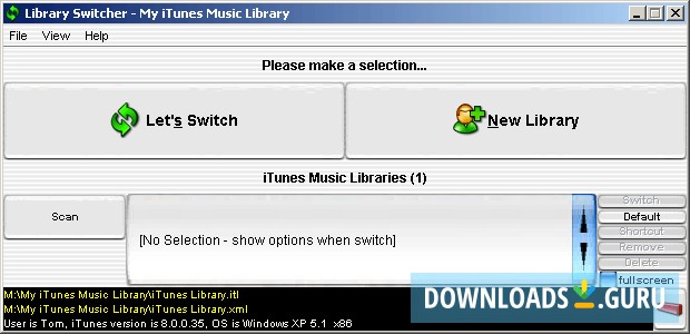 MarkelSoft Library Switcher for iTunes