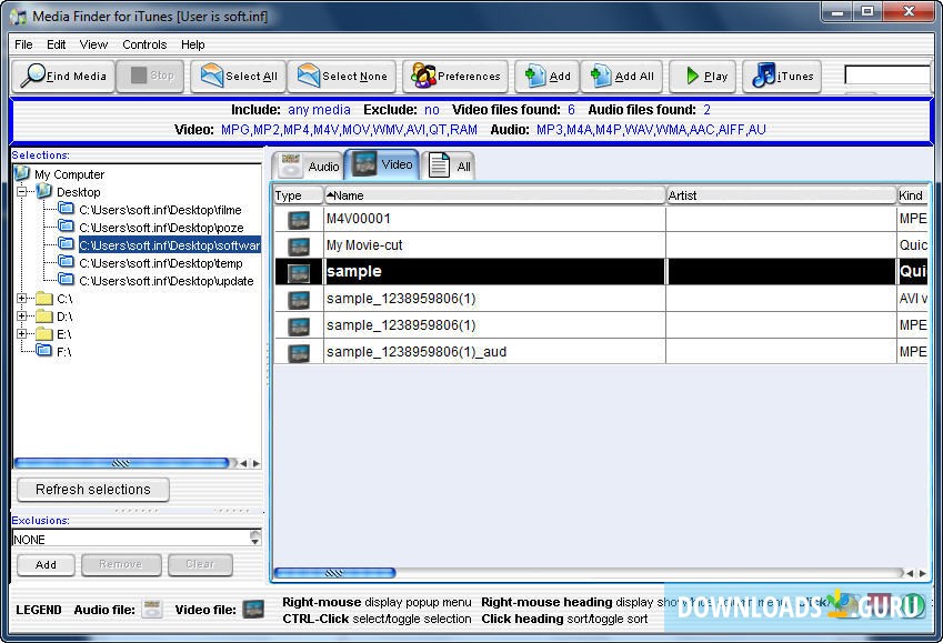 MarkelSoft Media Finder for iTunes
