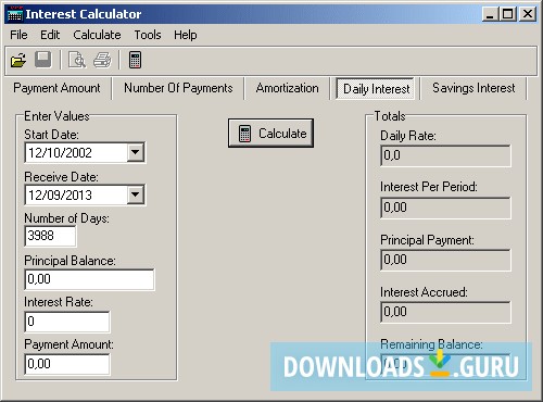 Markosoft Interest Calculator