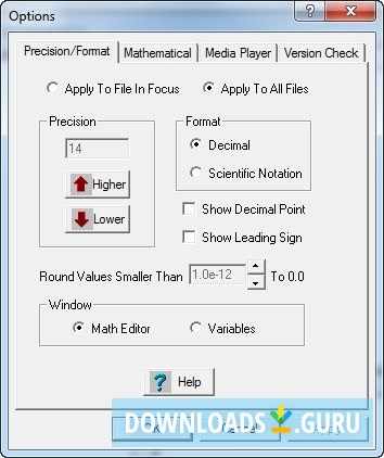 Settings Window