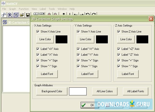 Graph settings