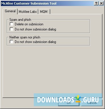 McAfee Customer Submission Tool