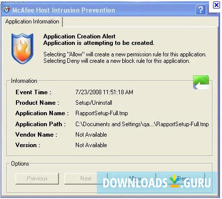 McAfee Host Intrusion Prevention